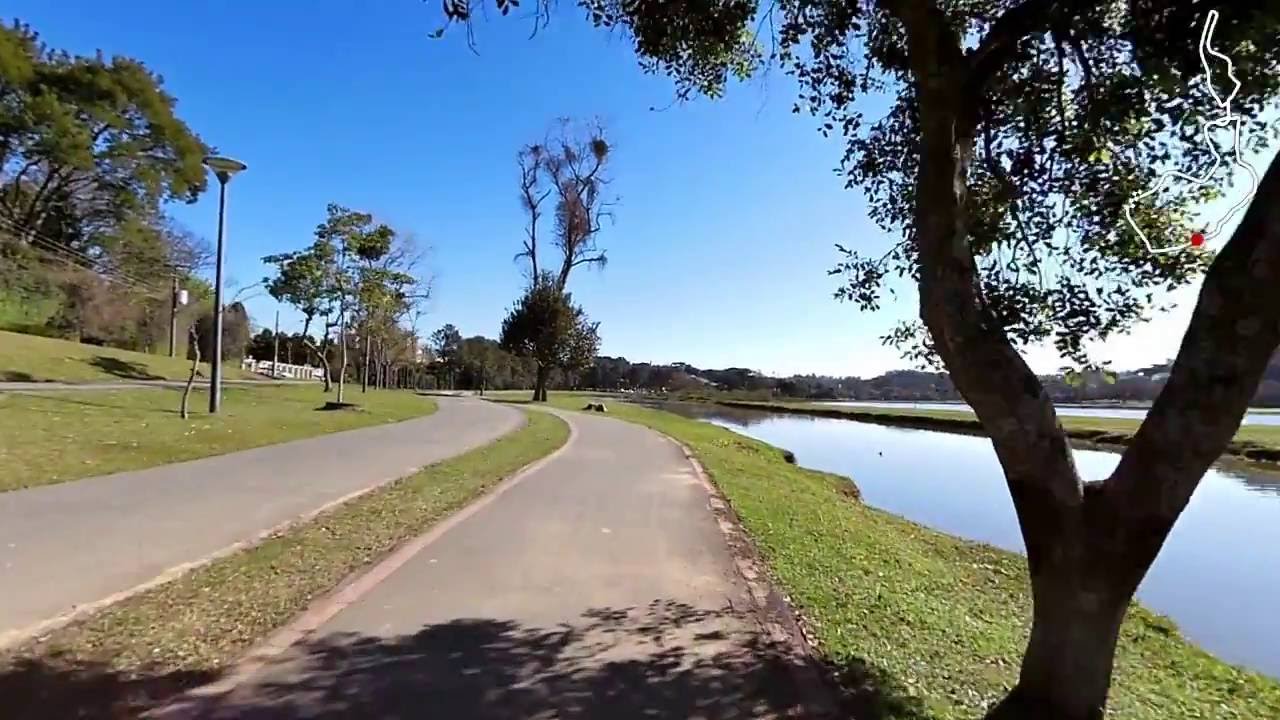 Parque Barigui Curitiba HD real - volta completa 5,3 km - treino para corrida