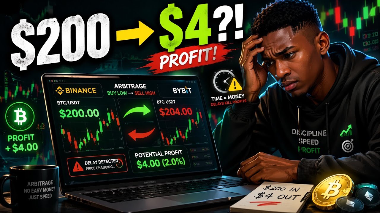 $4 Crypto Arbitrage - Exchange to Exchange  
