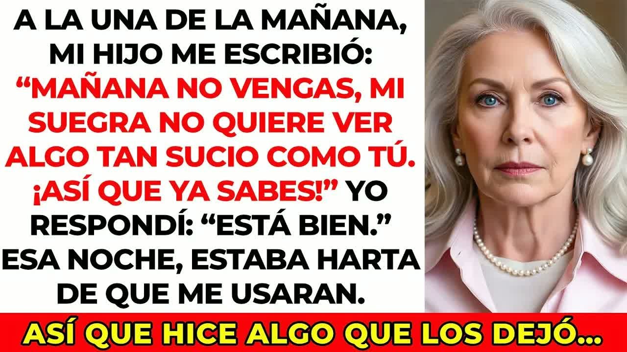 Mi hijo me dijo： ‘Mi suegra no quiere ver algo tan sucio como tú en Navidad’  Les hice arrepenti