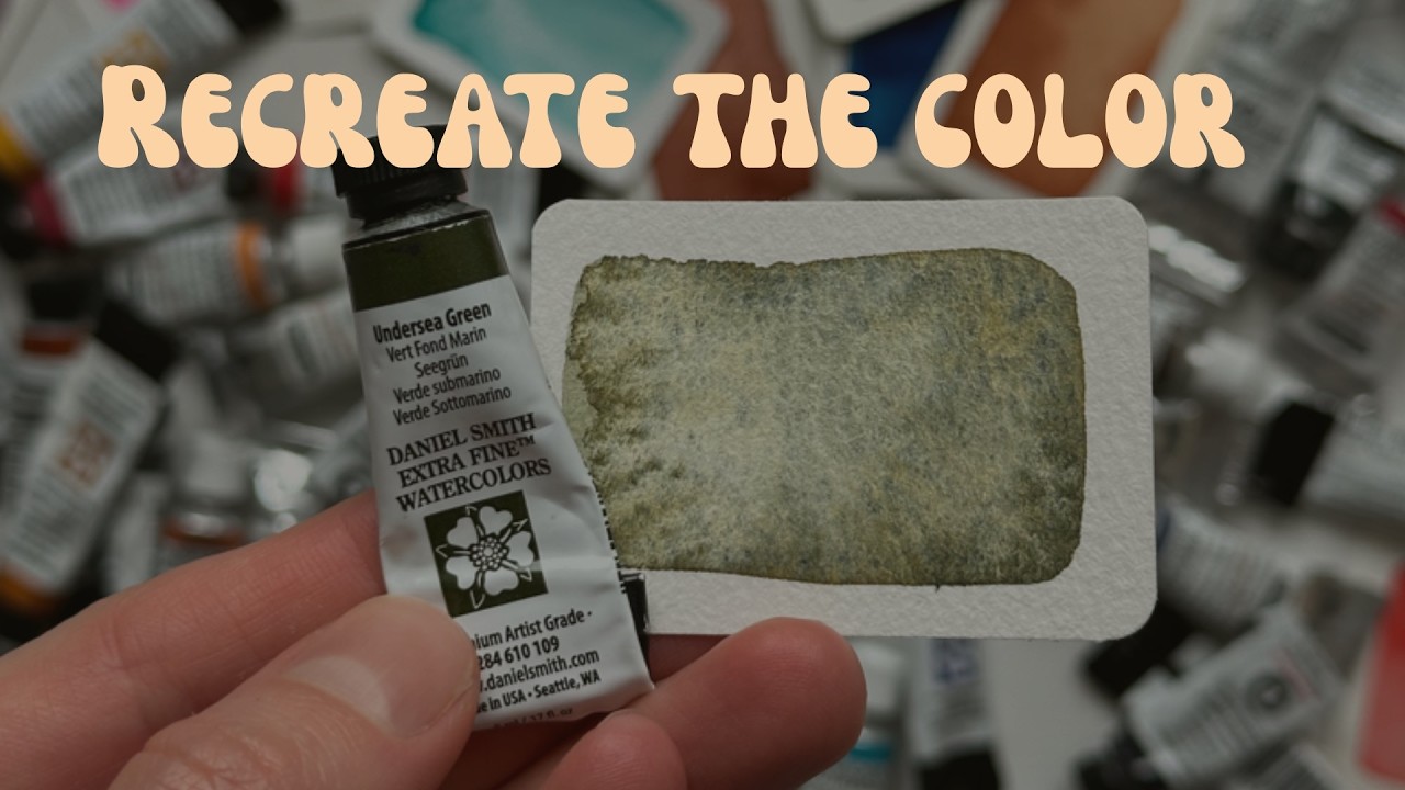 How to Mix Color - Undersea Green by Daniel Smith