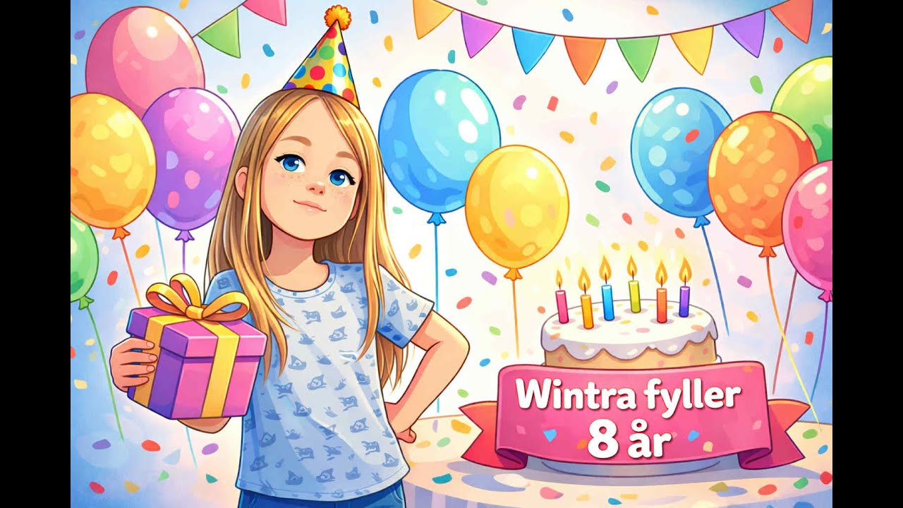 Familjen Johansson - Vlogg - Wintra fyller 8 år!