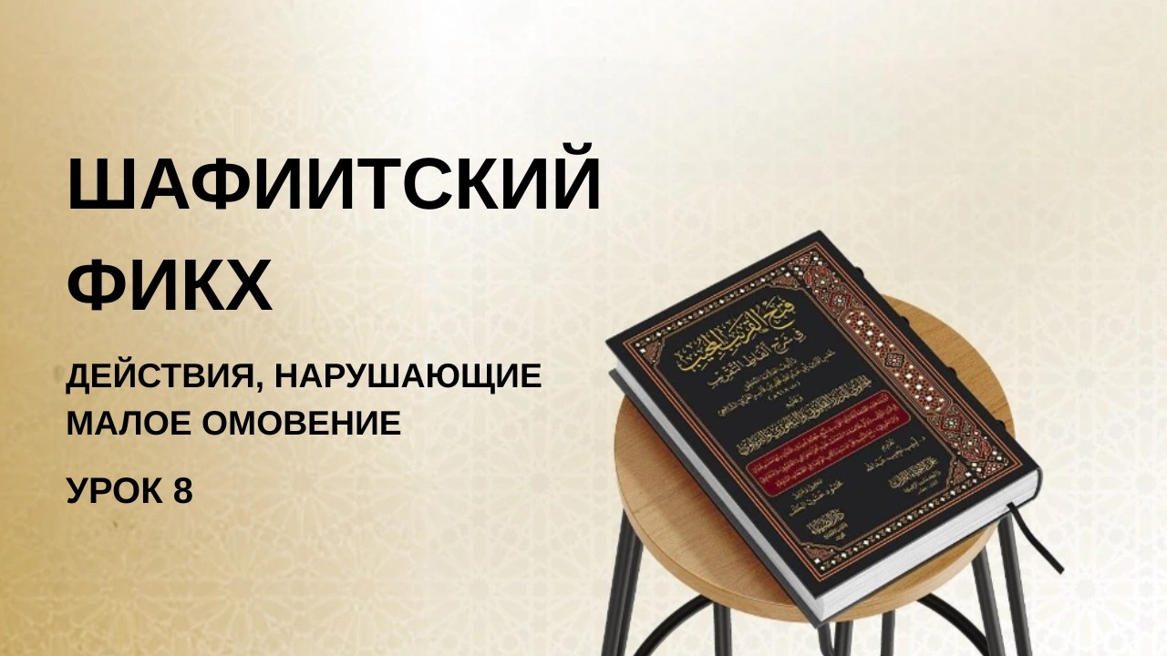 Шафиитский фикх | Действия, нарушающие малое омовение