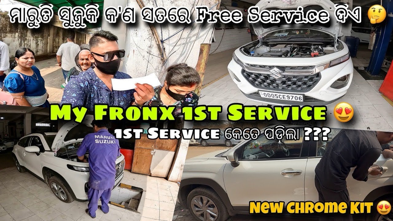 Maruti Suzuki Fronx 1st Service 1000 km 😨 | Sky Automobile Cuttack 