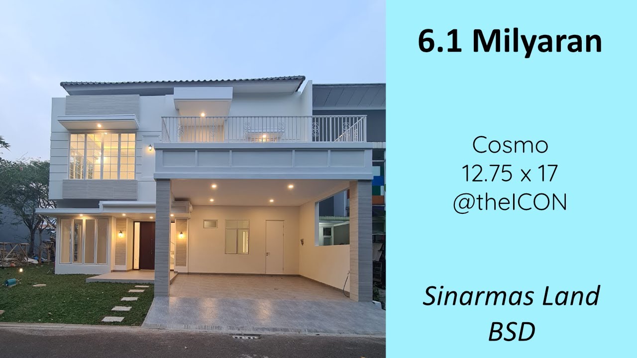 Rumah Sultan Bangunan Baru Luas 355m2 Harga 6,1M di BSD