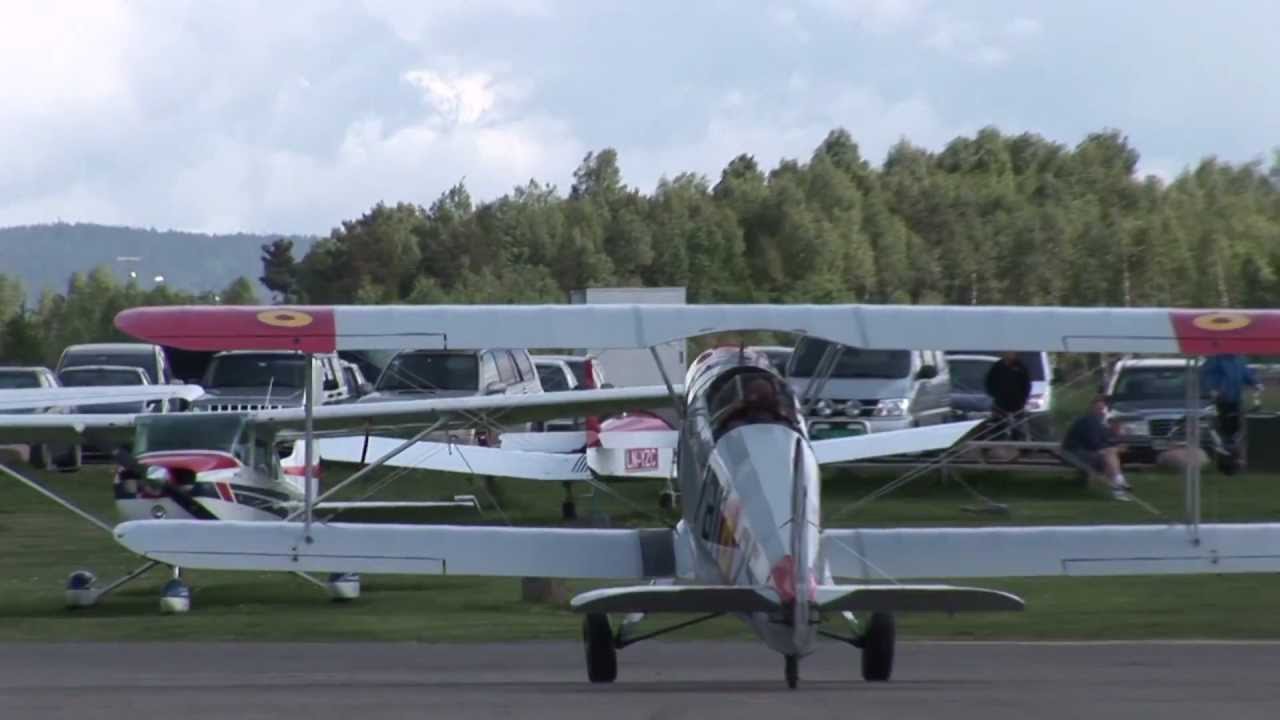 Bucker Jungmann. Practicing at Kjeller airfield Norway
