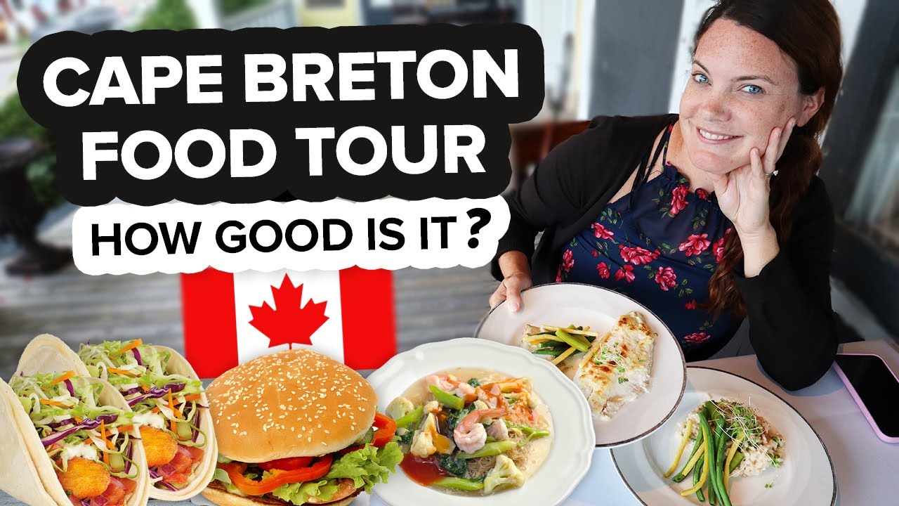 Huge Cape Breton Food Tour. Eating Food in Nova Scotia Canada 😋