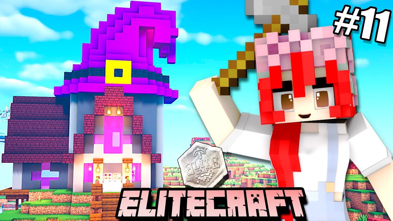 La Casa de La Bruja y Adivina! Con Minijuego ~ Speed build | Ep.11 | EliteCraft ~ Minecraft