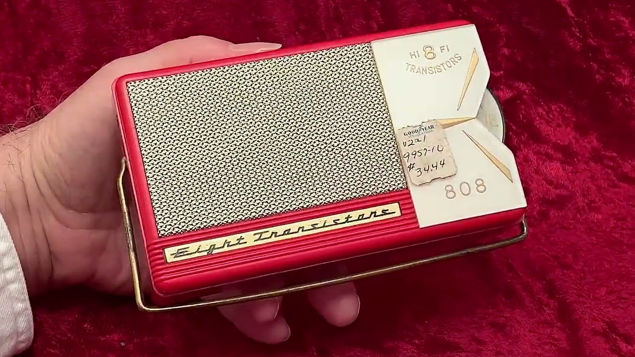 Винтажный транзисторный радиоприёмник Goodyear 808, Lloyds Standard, Motorola
