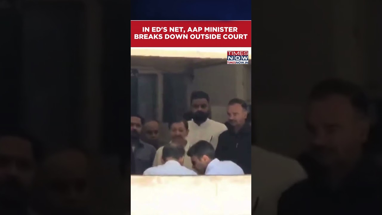 AAP's Sanjeev Arora Breaks Down Outside Court As ED Gets Extended Judicial Custody #shorts