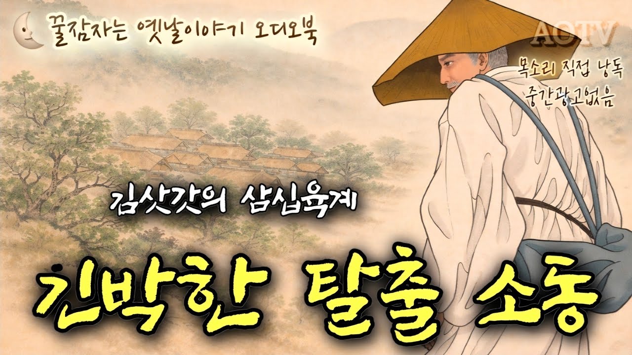 🌜긴박한 탈출 소동, 고전소설 김삿갓 시리즈 제13부, 옛날이야기, 잠자리 동화, 중간 광고 없는 오디오북, 어른 전래 동화, 책 읽어주는 여자 