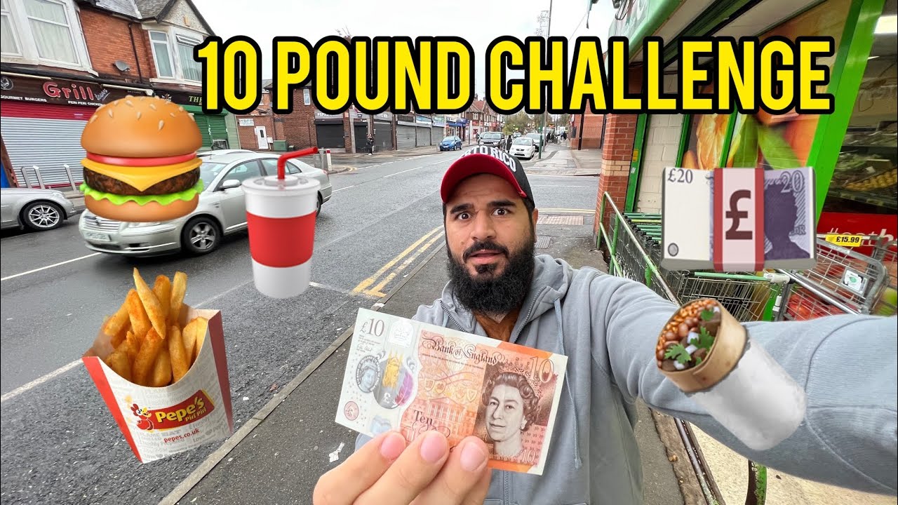 10 pound 💷 me ek din guzaarna hai 🇬🇧😳 24 hours challenge
