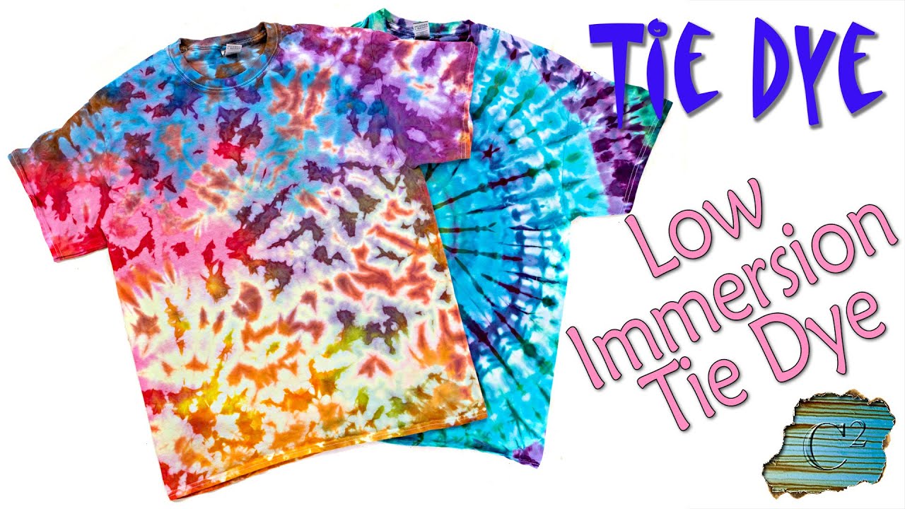 Tie Dye:  Low Water Immersion Experiments [Low Water Immersion Dye]