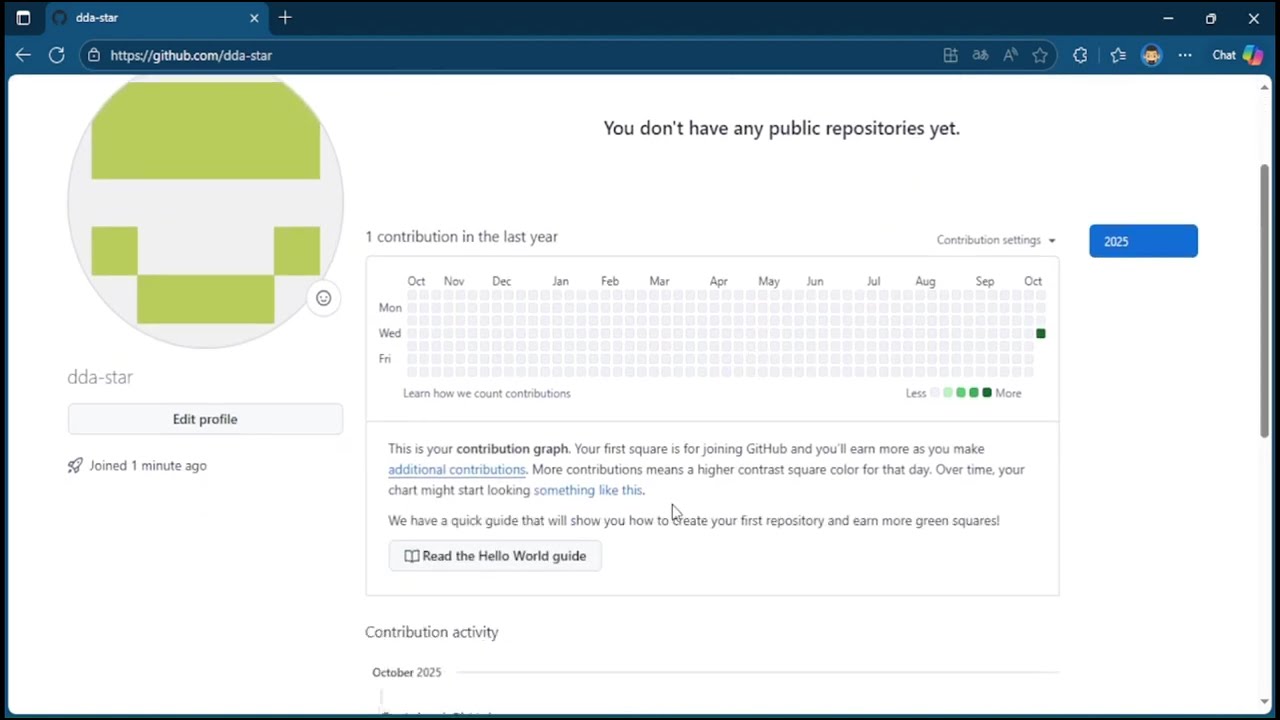 Registro en GitHub