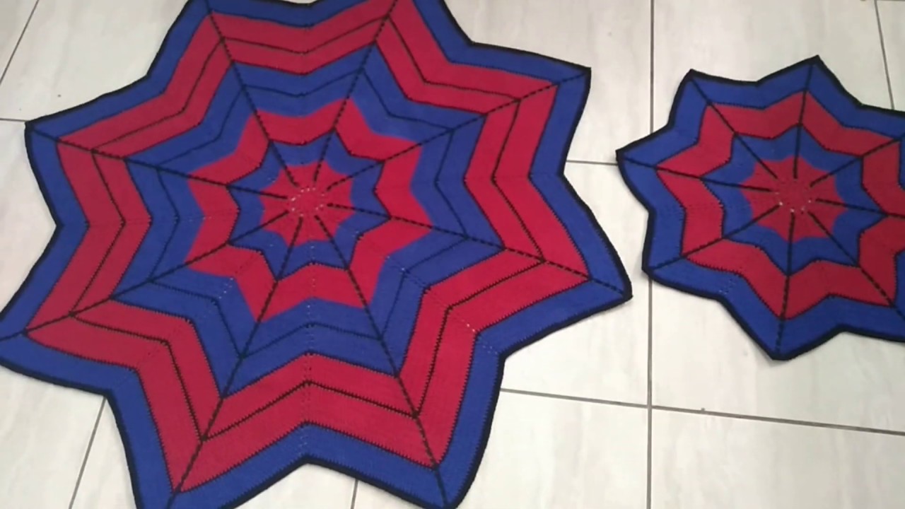 #TapetedeCroche Homem Aranha - Crochê - PARTE 2/3
