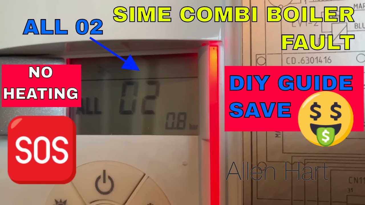 Как отремонтировать котел Sime Combi. Повысить давление / Сбросить давление. ALL 02