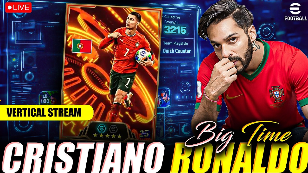 efootball 2026 | Big Time Cristiano Ronaldo🔥| Stream 455| #live #efootball #pes #efootball2026