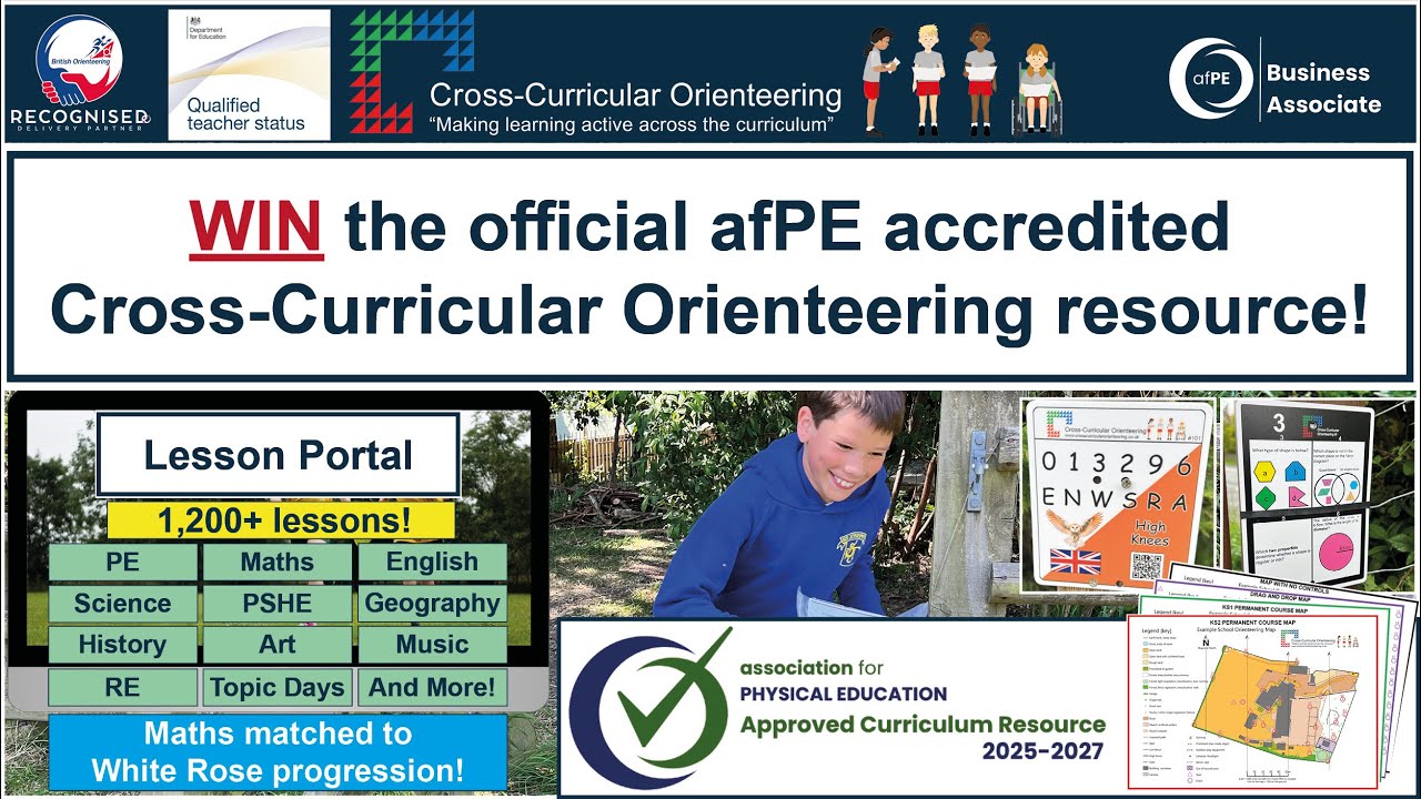 Win the First afPE Accredited Cross-Curricular Orienteering Resource!