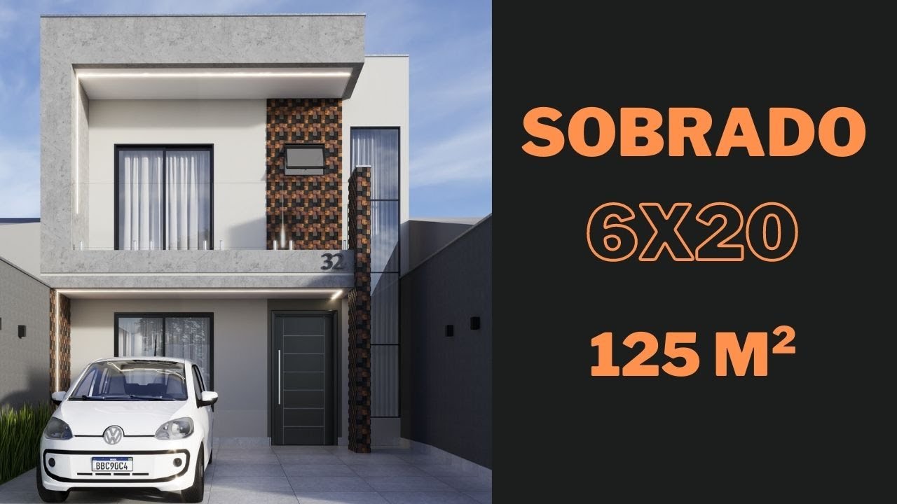 SOBRADO MODERNO 6x20 - DEIXE NOS COMENTÁRIOS SUGESTÕES PARA NOVOS VÍDEOS!
