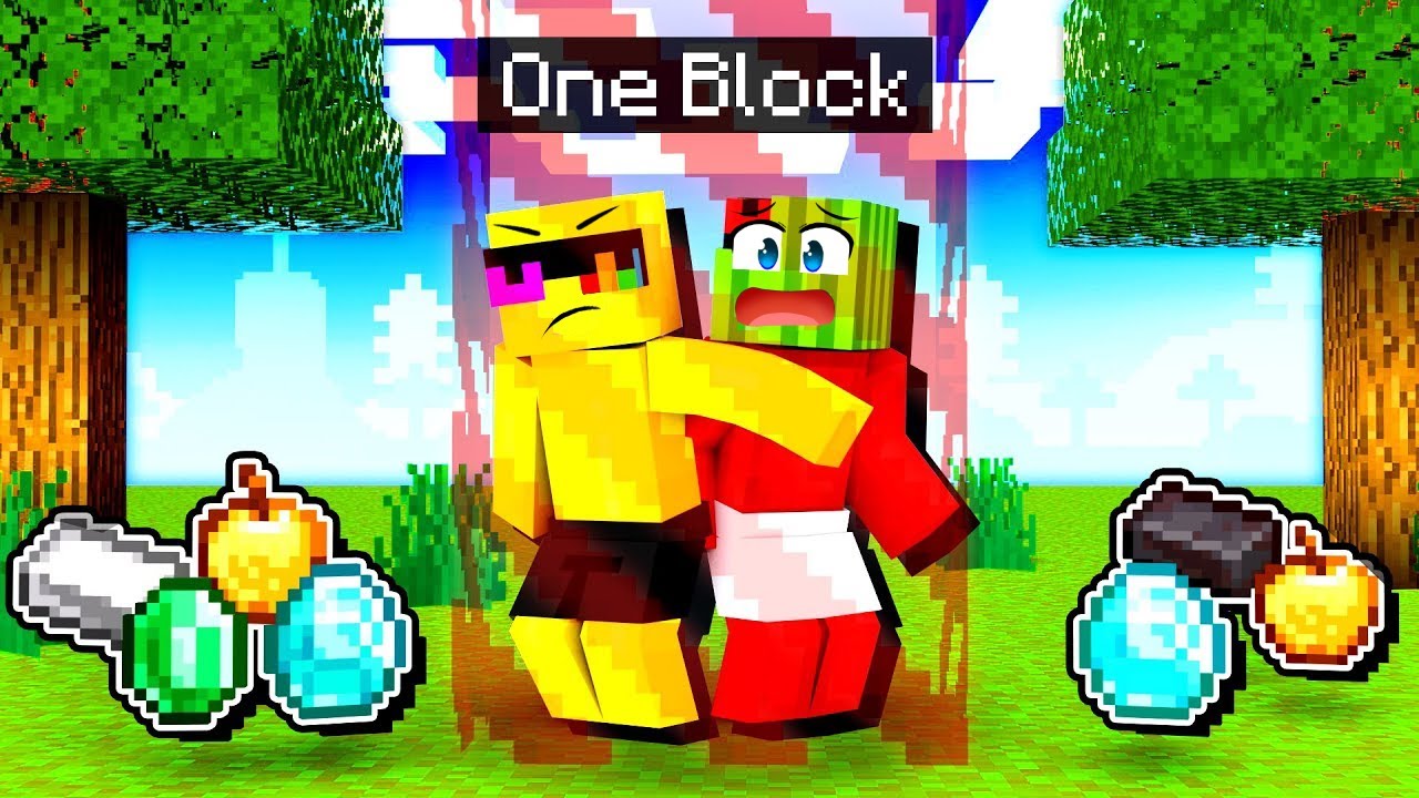 Minecraft, но мы ЗАМКНУТЫ НА ОДНОМ БЛОКЕ!