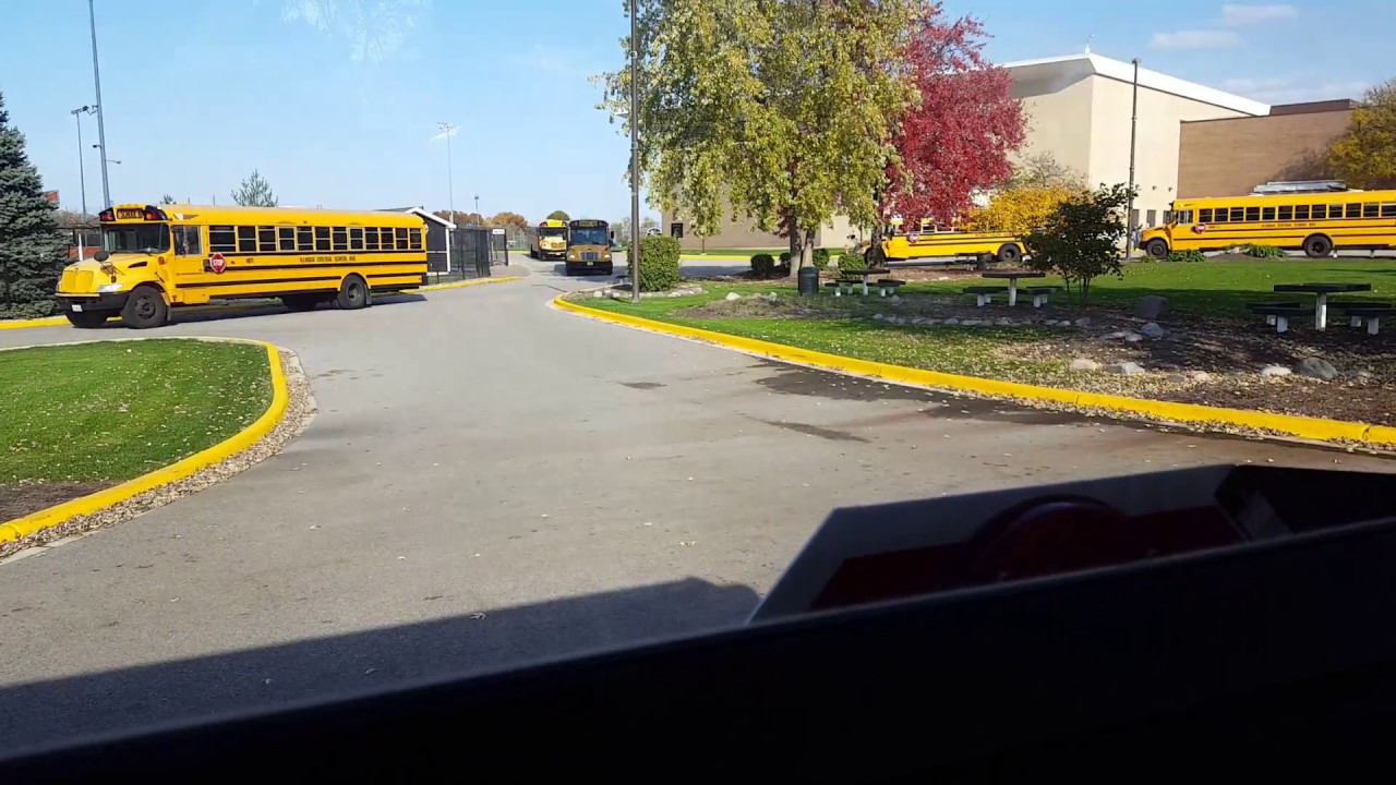 School Bus Startup/Ride - Bus 2866 - 2010 IC CE - Beautiful November Day