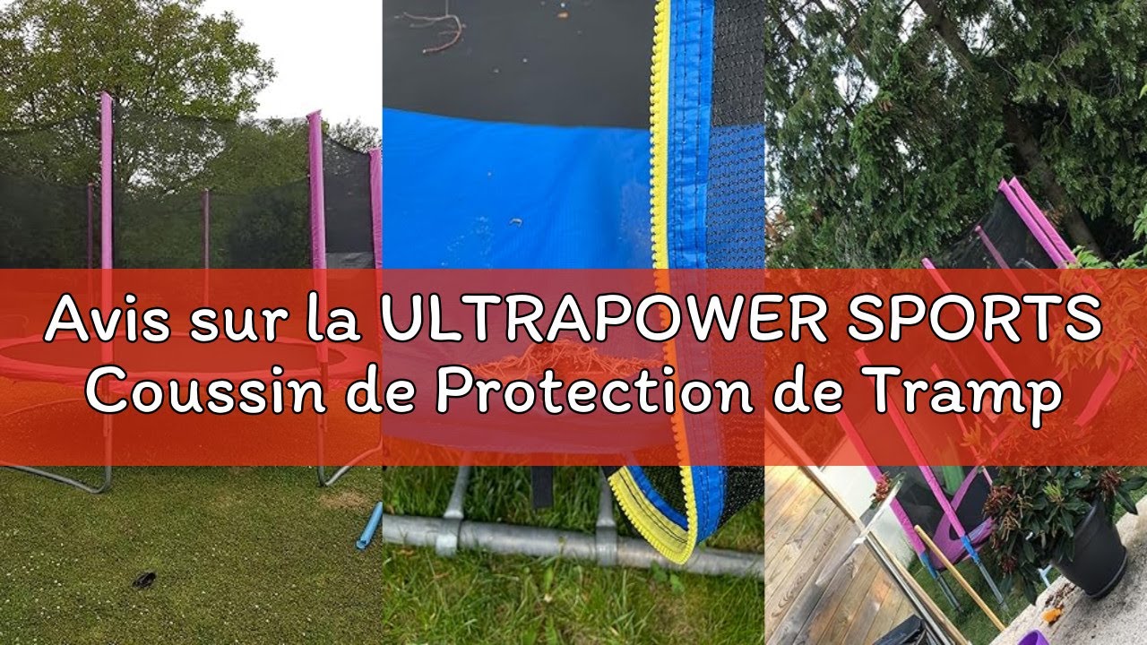 Avis sur la ULTRAPOWER SPORTS Coussin de Protection de Trampoline + Filet de Remplacement pour Tramp