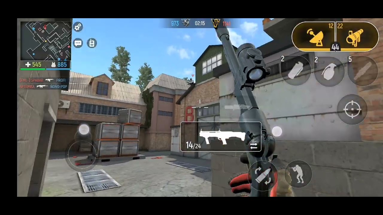 Modern ops - 1 vs 1 TDM (Factory) Gameplay 