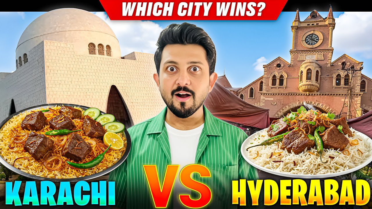 Karachi Pulao Vs Hyderabad Pulao || Hyderabad Tour Ep#1 