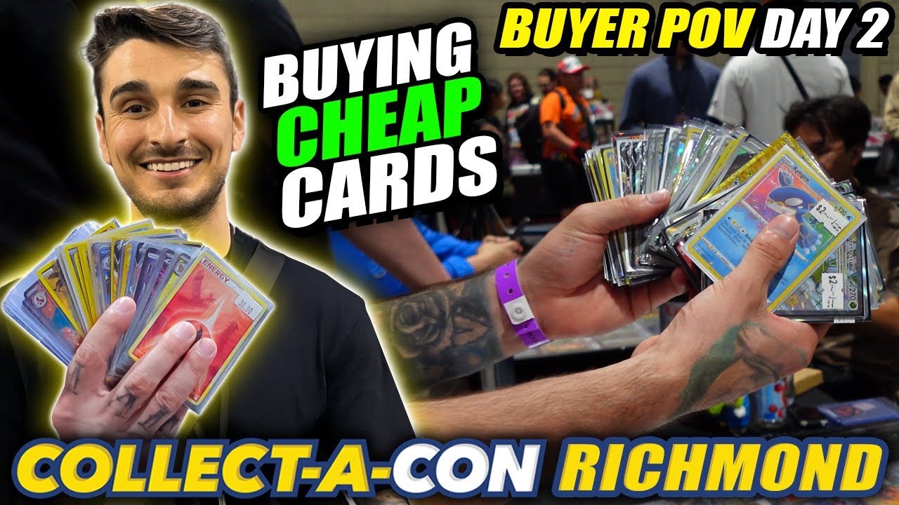 Buying ALL the CHEAP POKEMON CARDS AT Collectacon Richmond
