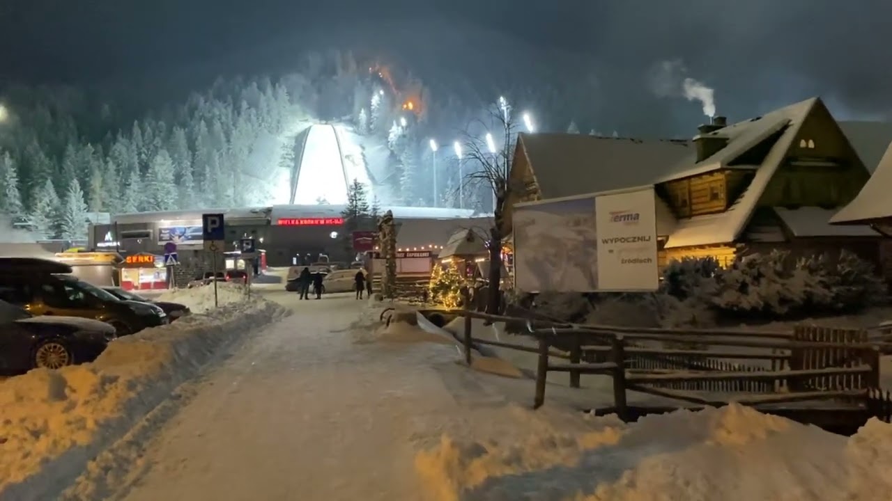Zakopane Wielka Krokiew styczeń 2025,tusz przed skokami