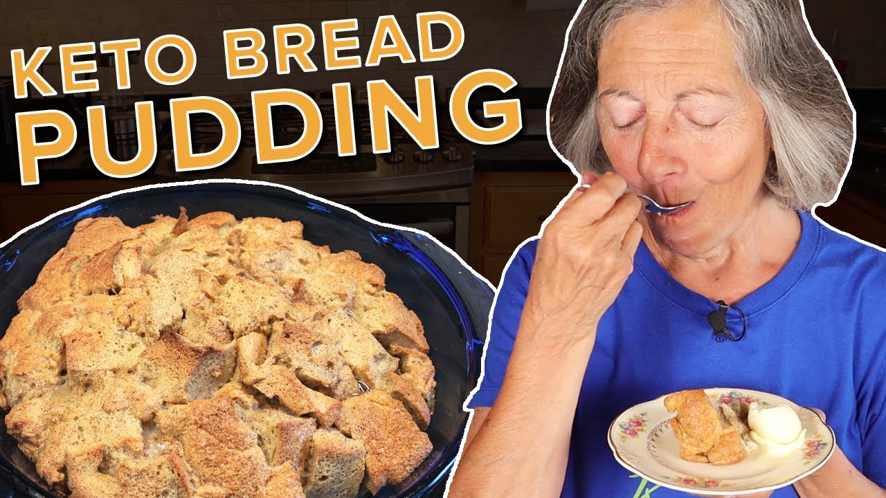 How to Make Dairy Free Keto Bread Pudding - It Is Flourless and Nut Free - Very Low Carb