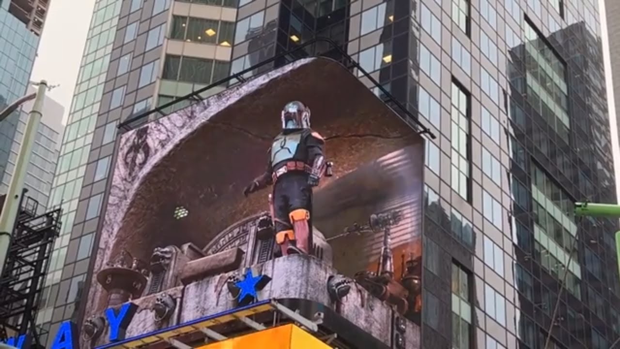3D Billboard New York Times Square | Boba Fett Times Square 3D Screen Take over is next level🔥