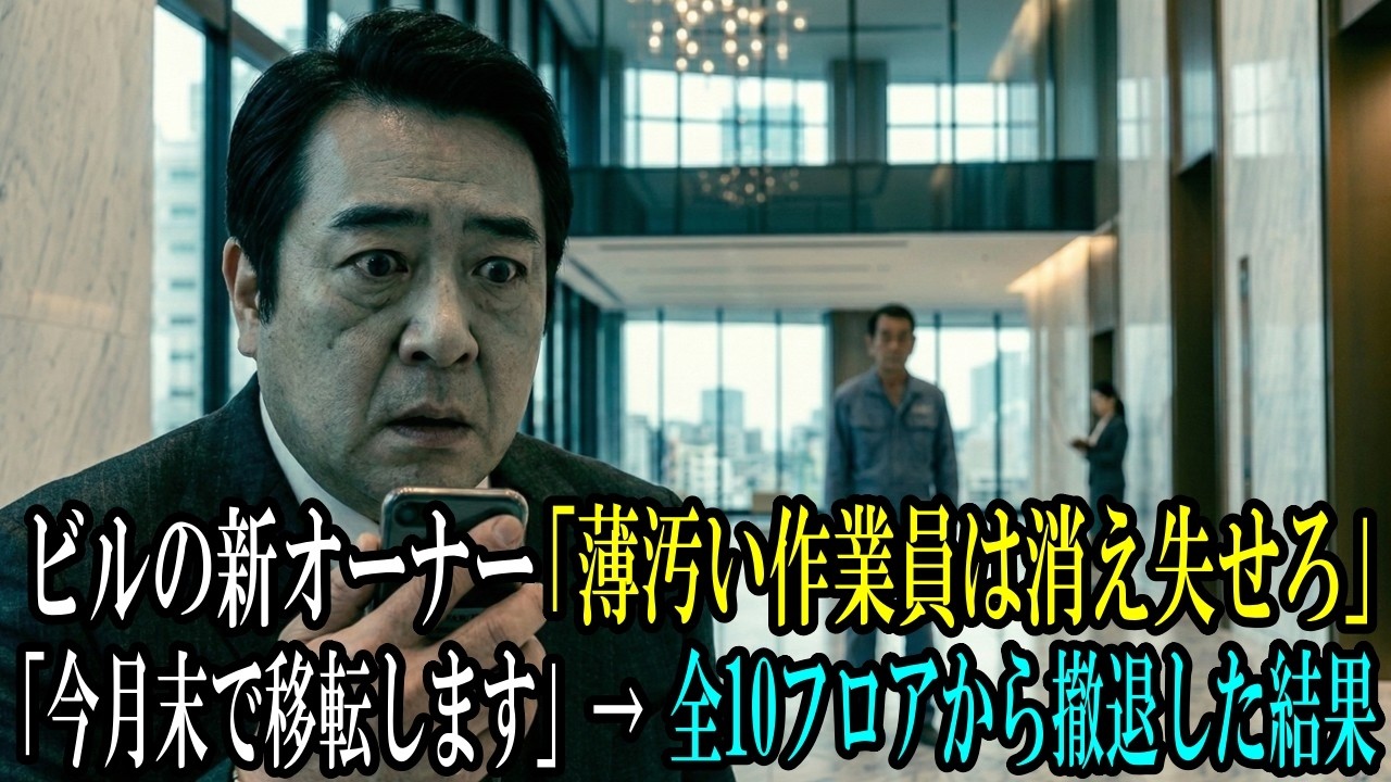 ビルの新オーナー「薄汚い作業員は消え失せろ」私「今月末で移転します」→全10フロアから撤退した結果