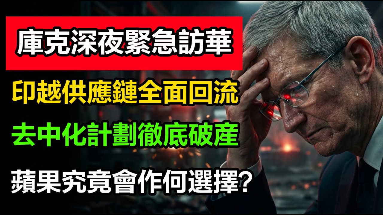 庫克連夜飛北京！中國這張“底牌”讓蘋果絕望，西方脫鉤徹底碎了？