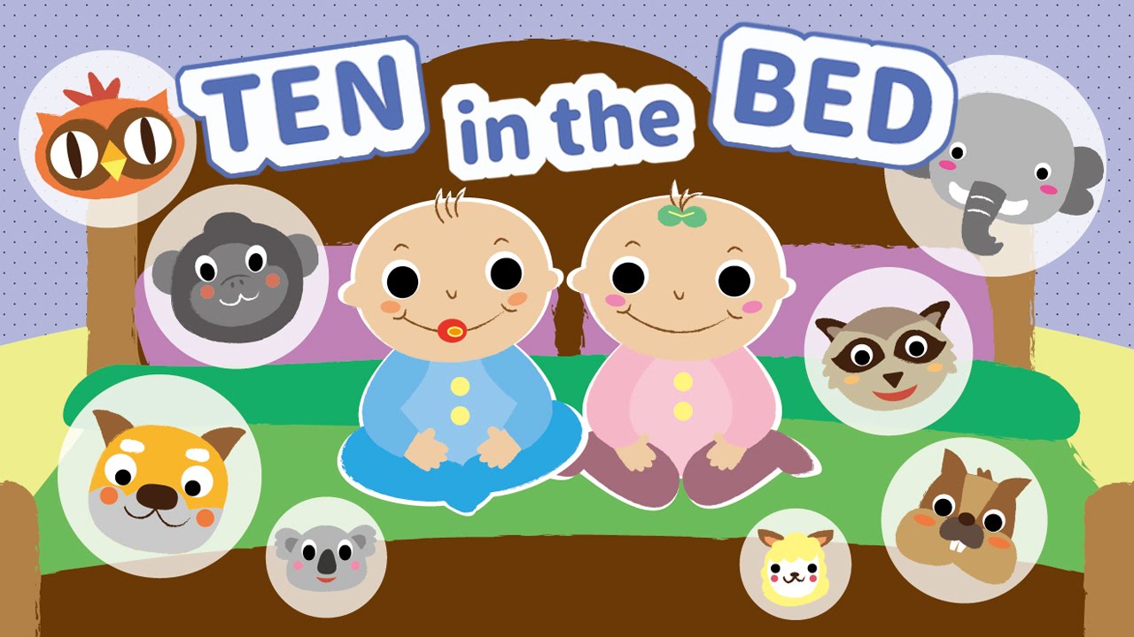 Ten In The Bed | Children Nursery Rhyme | Kids Songs | Baby Puff Puff