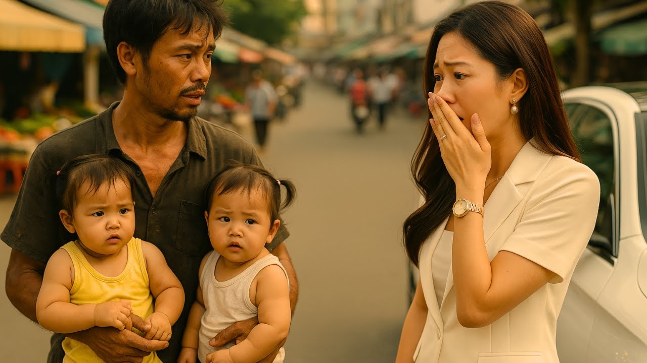Nữ Tỷ Phú Bật Khóc Khi Gặp Lại Chồng Cũ  Đang Bồng Hai Con Song Sinh Trên Đường Đi Bán Vé Số!