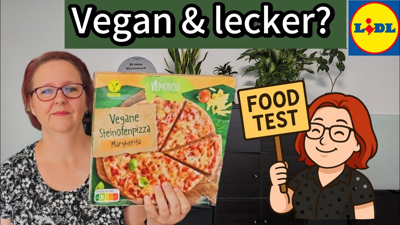 Vegane Pizza Margherita von Lidl im Food Test 🍕 Vemondo Steinofenpizza probiert!