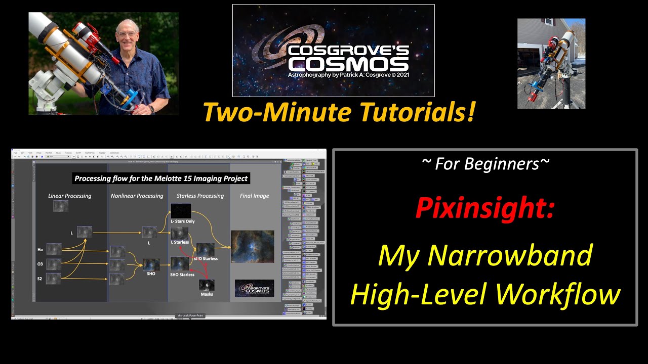 2-Minute Tutorials:   My High-Level Narrowband Workflow