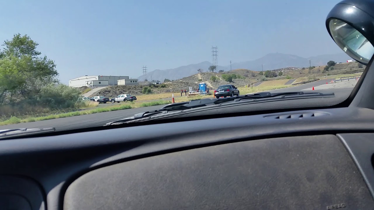 Car chase practice at Los Angeles Police Academy [Passenger POV]
