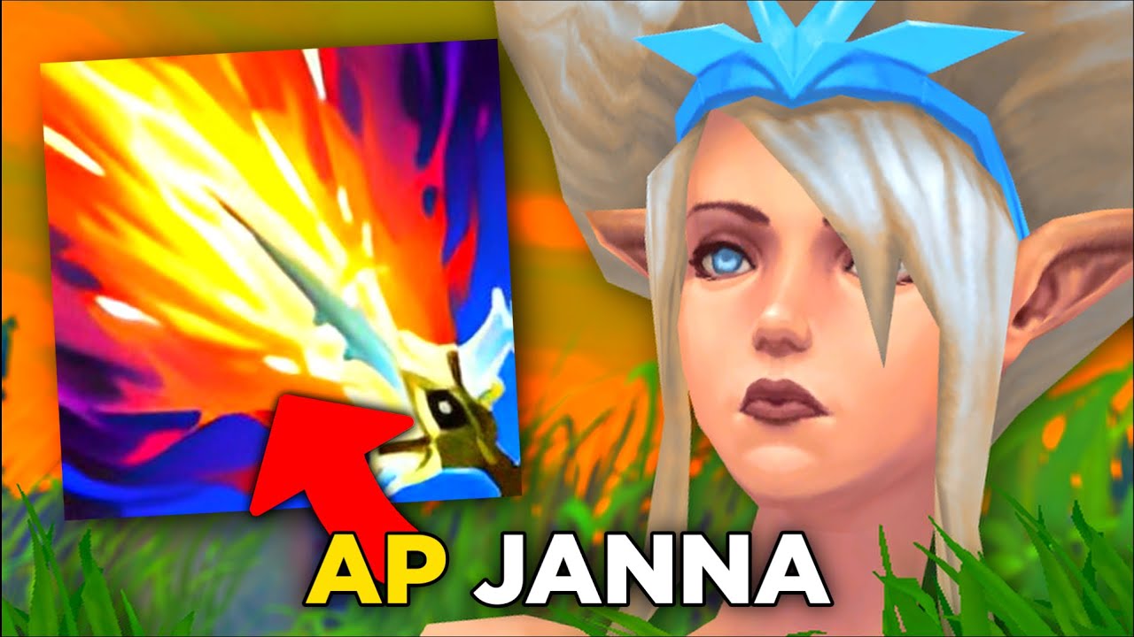 Full AP Janna biega po mapie w League of Legends