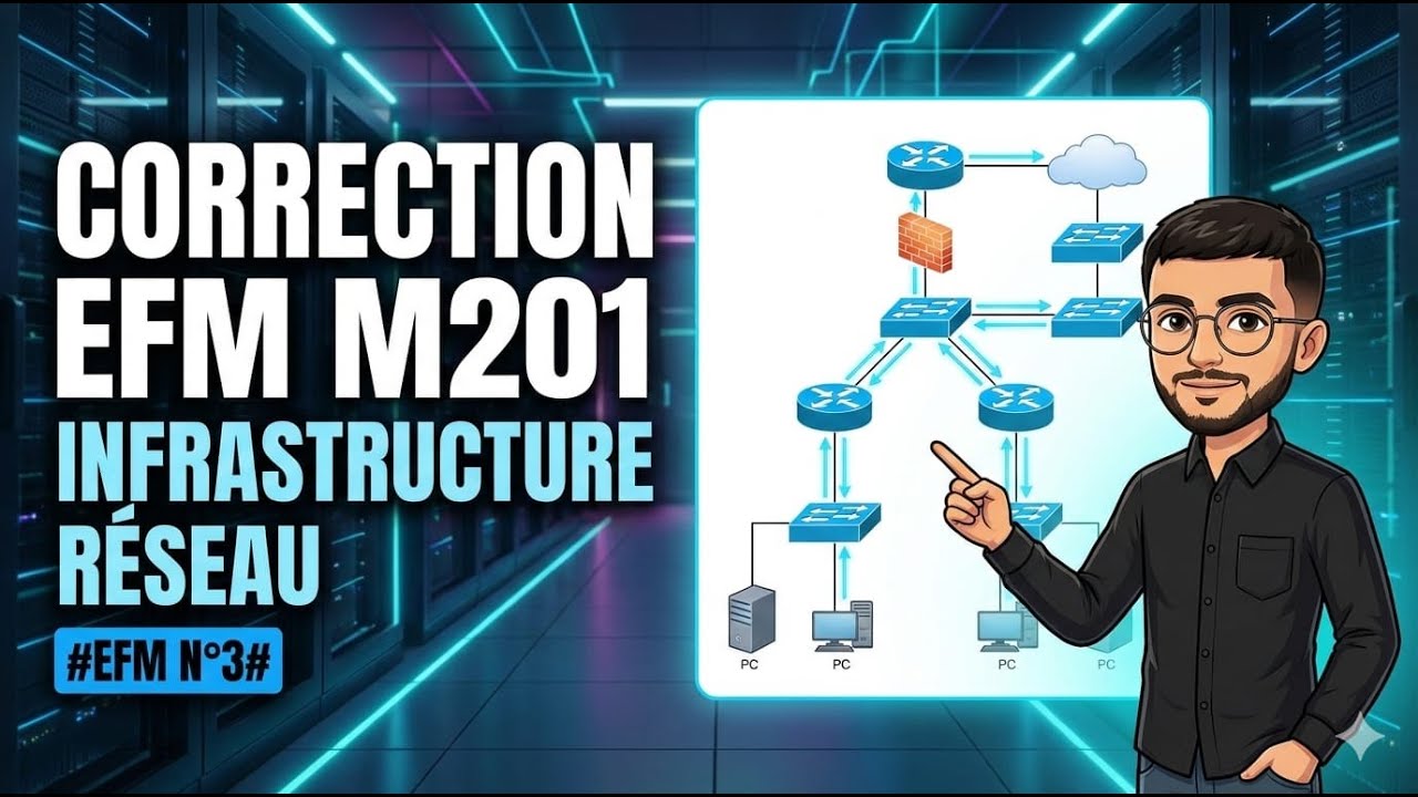 Correction EFM M201 mise en place d'infrastructure Reseau
