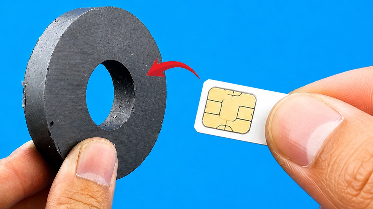 Just Put a SIM Card on a Magnet and the Result Will Astonish the World!
