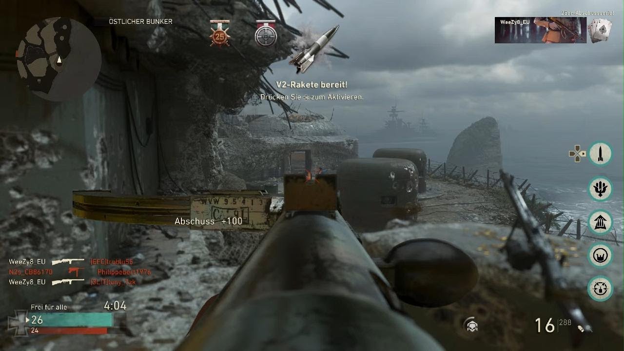 Call of Duty WW2 Nuked Out Pointe du Hoc