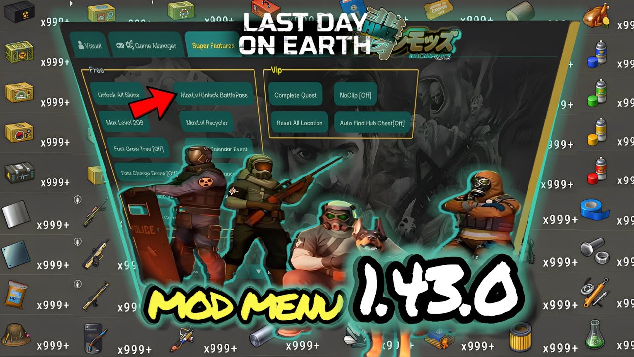 MOD MENU HMZ 1.43.0 | LAST DAY ON EARTH: SURVIVAL