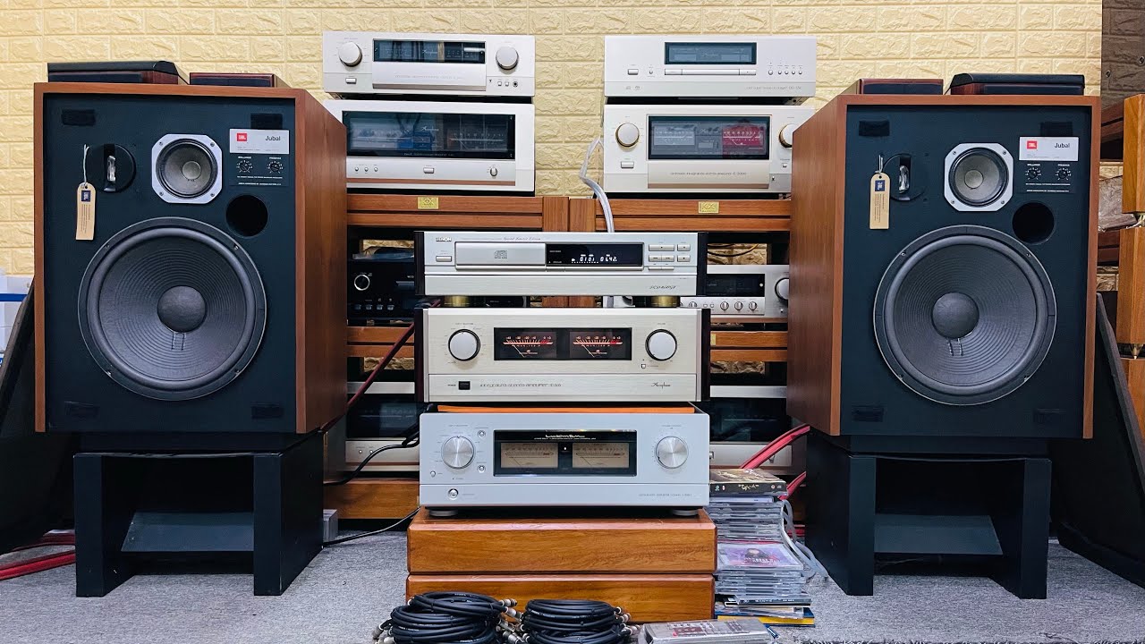 Amply Accuphase E-305 ghép loa JBL L65 Jubai rất hay. CD Denon 1650GL nhac trữ tình ngọt ngào
