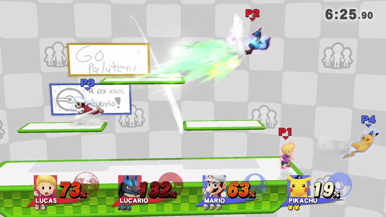 Doubles Exhibition Karnian (Mario) & Artifex (Pikachu) Vs Gochais (Lucas) & Soru (Lucario)