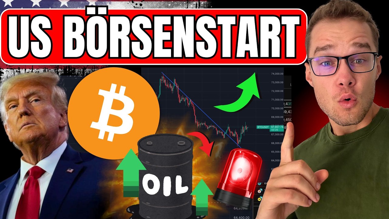 🔴 US BÖRSEN-OPENING 14:30 Uhr LIVE! Bitcoin ÖL und Indizes starten in die neue Woche!