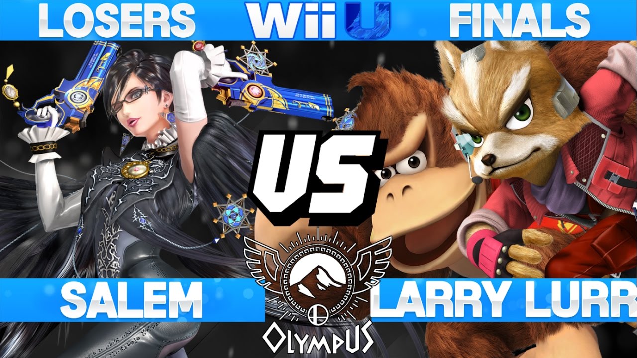 Olympus - Larry Lurr (Donkey Kong/Fox) vs Salem (Bayonetta) - SSB4 Losers Finals - Smash Wii U