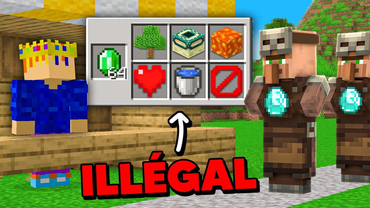 J'ai Ouvert un MAGASIN ILL&Eacute;GAL sur Minecraft !