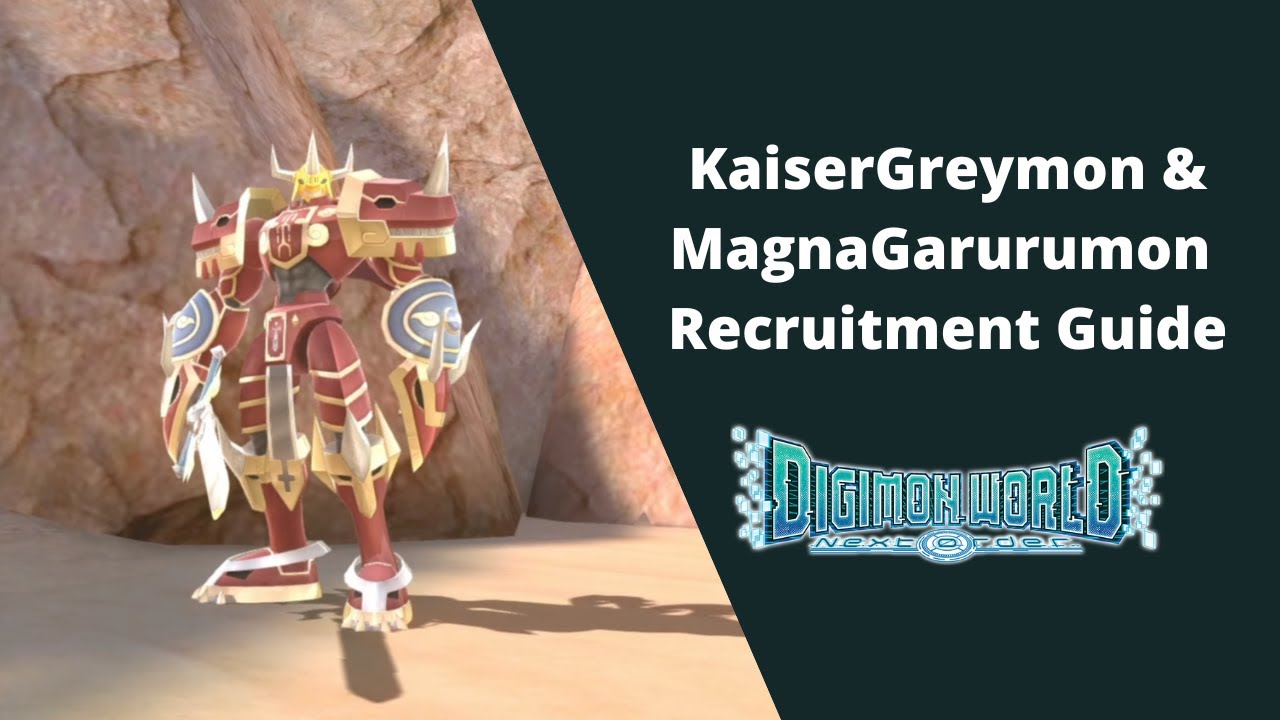 KaiserGreymon & MagnaGarurumon Recruitment Guide - Digimon World Next Order - 100% Walkthrough 84