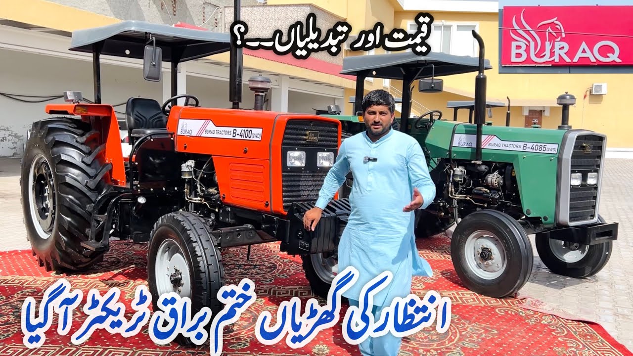 BURAK Tractors Launch New Models In Pakistan B-4085 and B-4100 4WD 100HP Turbo
